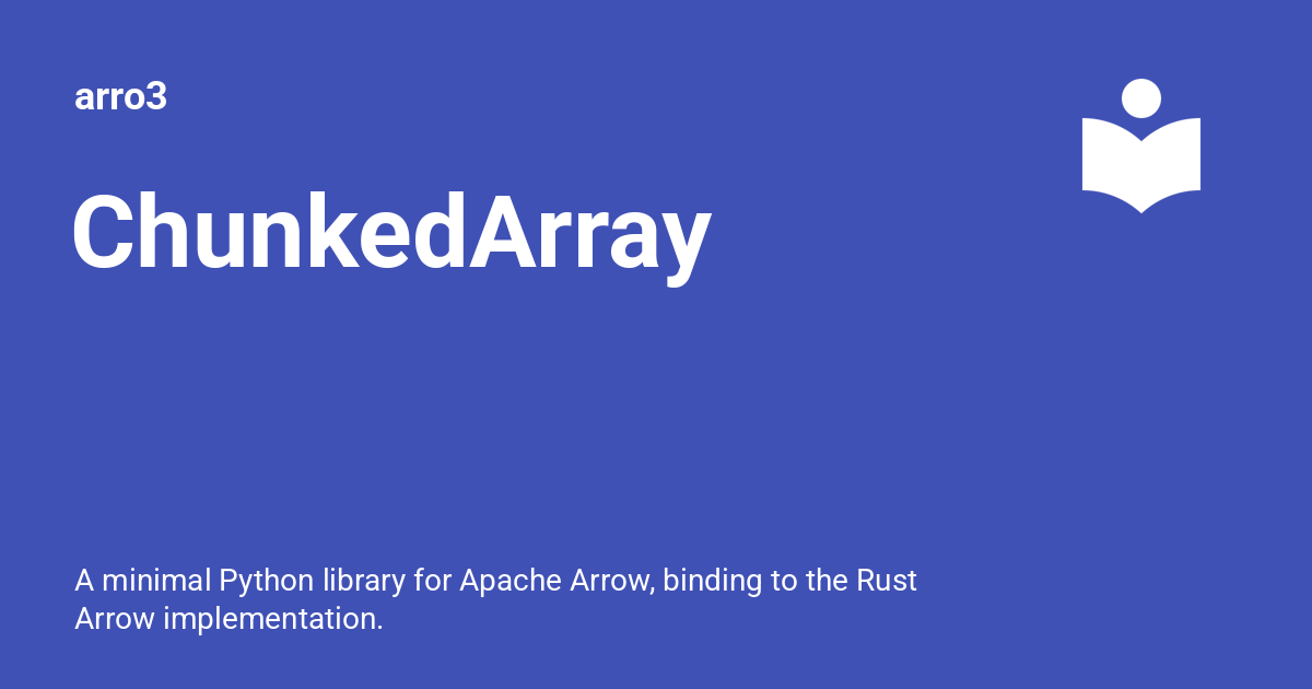 ChunkedArray - arro3